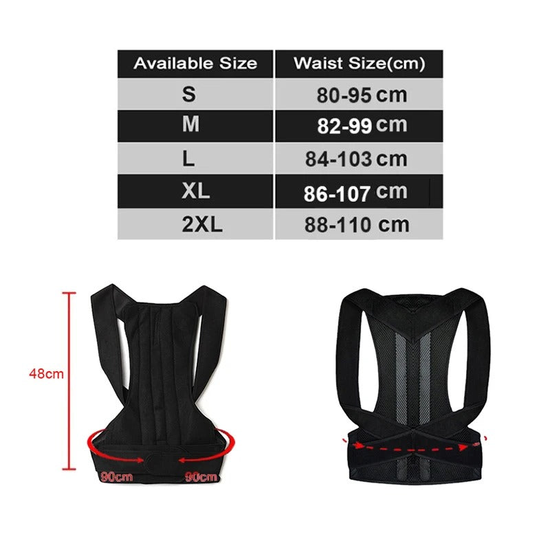 unisex Back trainer Posture Corrector Brace Belt